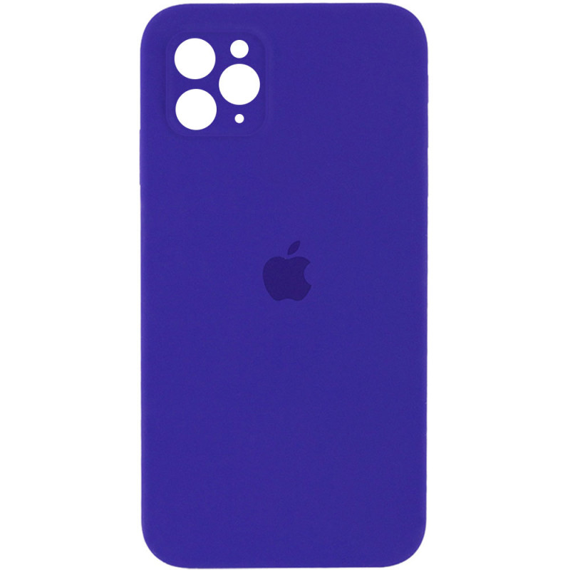 Silicone Case Square Full Camera Protective (AA) для iPhone 11 Pro (Ultra violet)-0